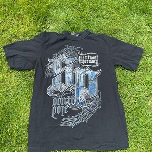 South Pole Black Graphic T-Shirt for Men